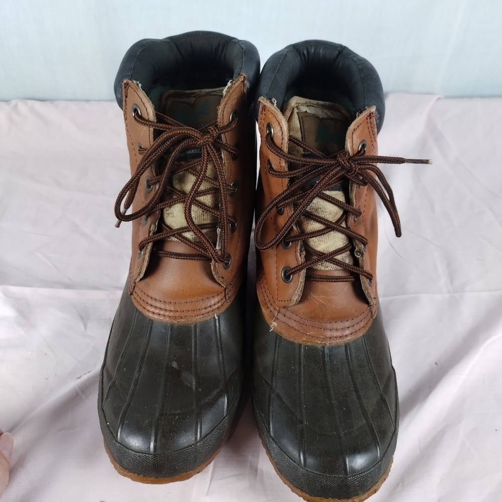 Mack Duck Boots Men's Size 10 Waterproof Leather Upper Rope String Outdoors - Picture 7 of 13